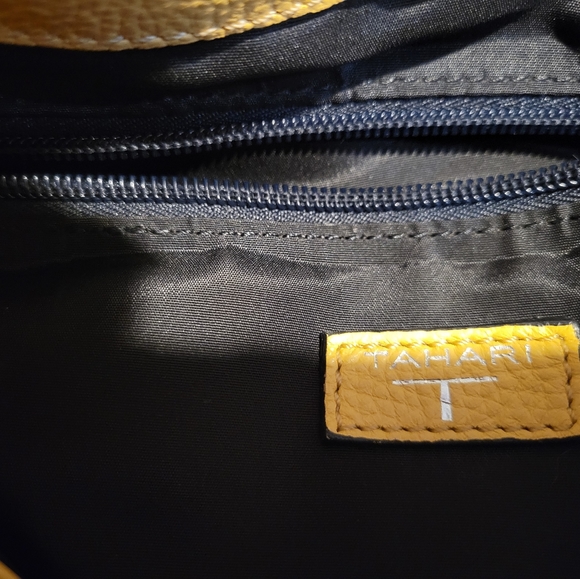 Tahari leather handbag - Picture 4 of 8